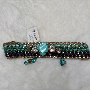Torrid Chain & Rope Jeweled Statement Bracelet
